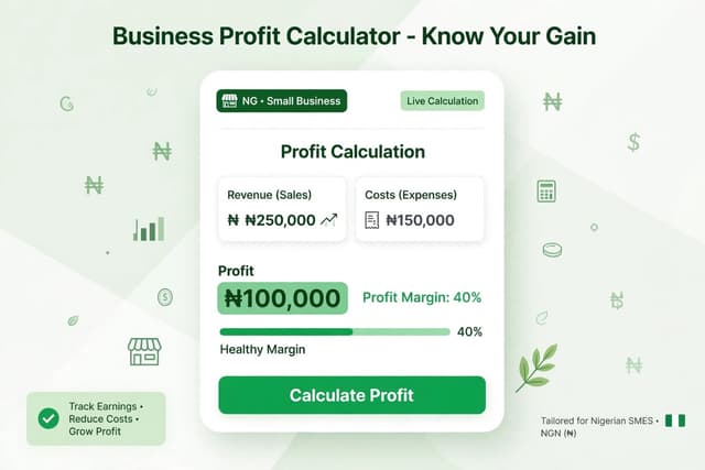 Business Profit Calculator - Know Your Gain